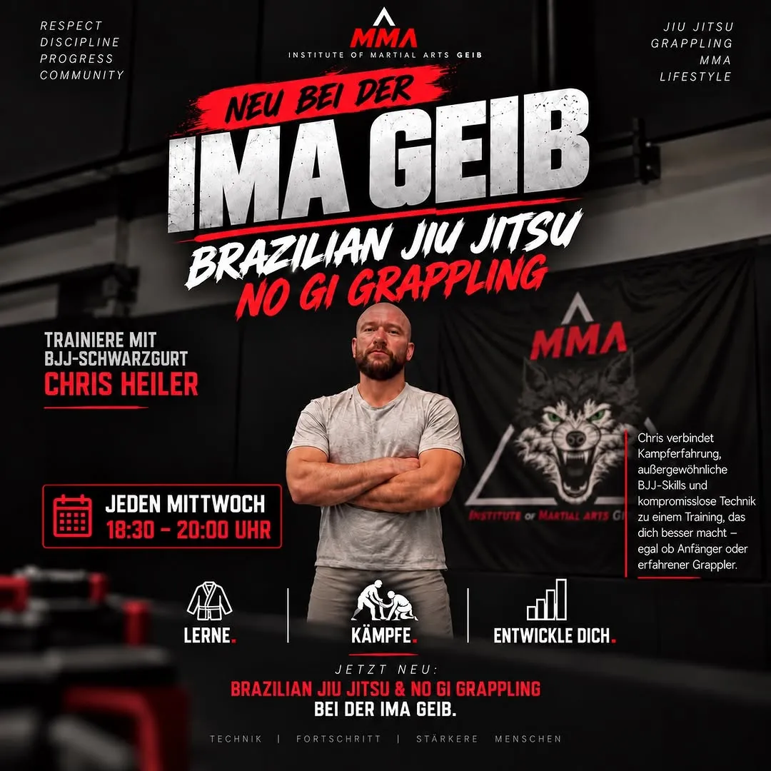 Neu bei der IMA Geib: Brazilian Jiu Jitsu und Grappling.