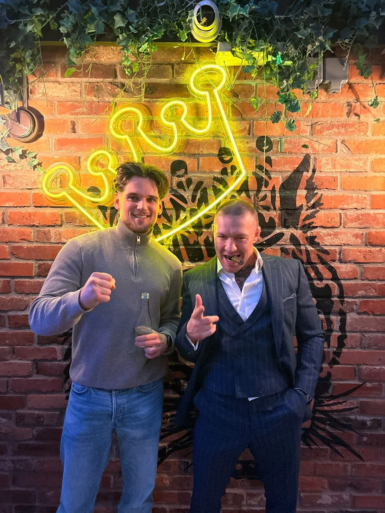 Maurice Welsch mit Conor McGregor in Dublin